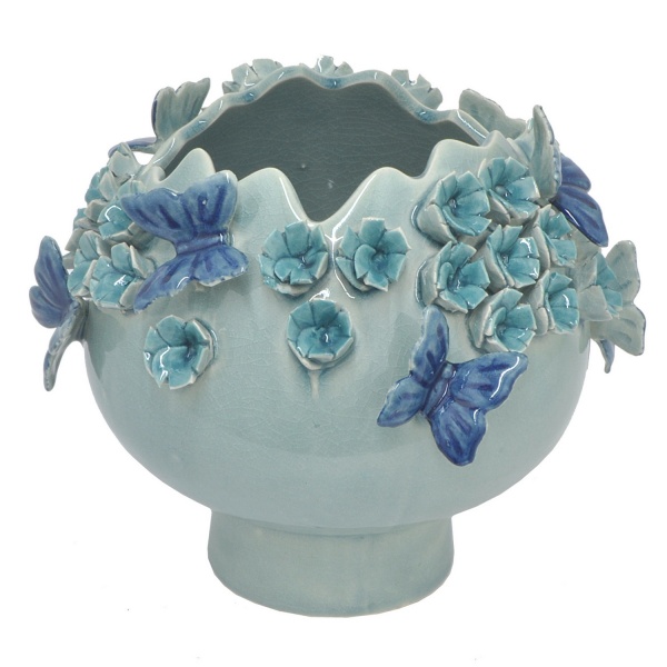 Ceramic Butterfly Vase