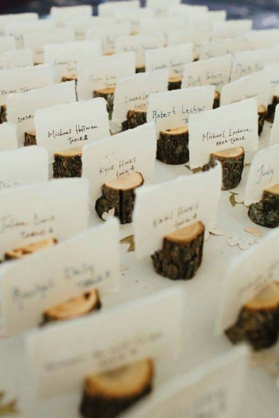 Wood Escort Card Holders